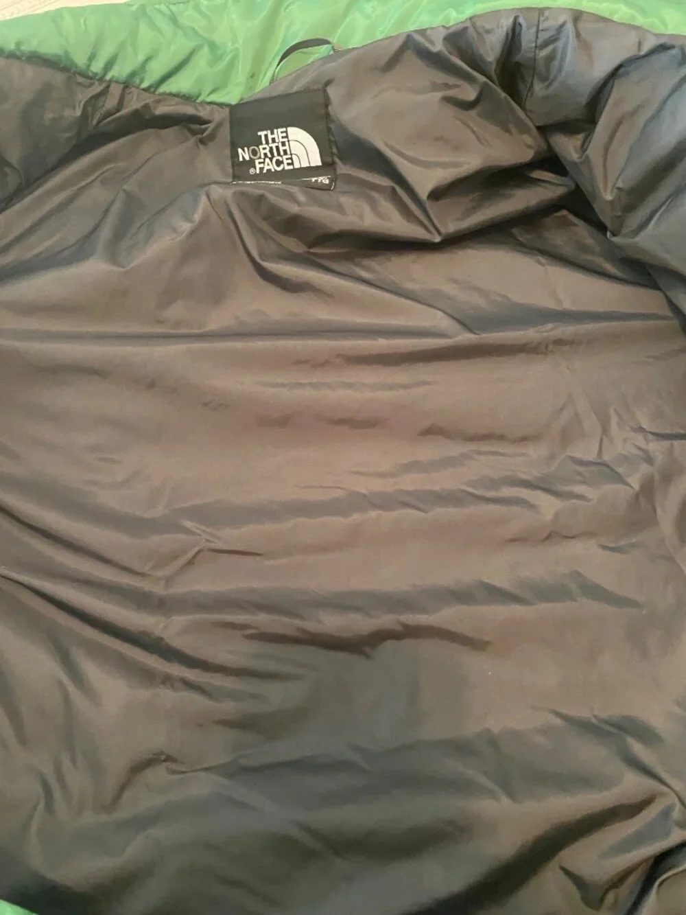 The North Face Mens Green Insulated Zip-Up Jacket Lightweight Coat XXL